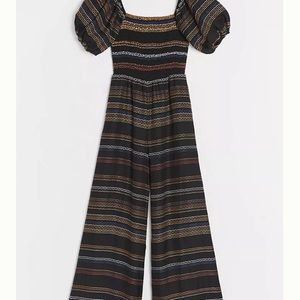 Anthropologie Hutch Uli Contrast-Stitch Jumpsuit